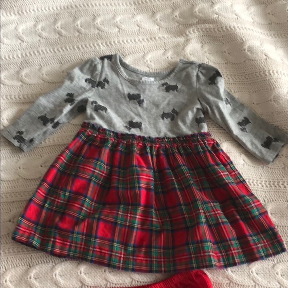 GAP Westie Print Dress & Bloomers - Like New!